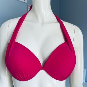 Ladies swim wear hot pink bathing top, new! Size L
